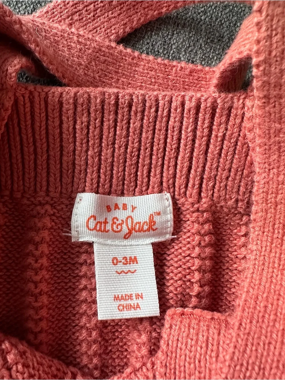 Cat & Jack Coral Pink Knit Diaper Cover with Suspender Like Straps